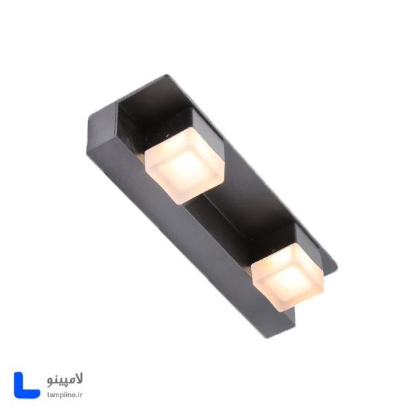 چراغ دیواری بالا آینه و بالا تابلو روشا مشکی 32 cm مدل A22-2