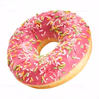 عکس دونات با روکش توت فرنگی | گرافیک با طعم تربچه