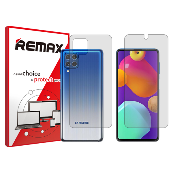 گلس صفحه نمایش و پشت گوشی سامسونگ Galaxy M62 مدل شفاف برند ریمکس کد SS