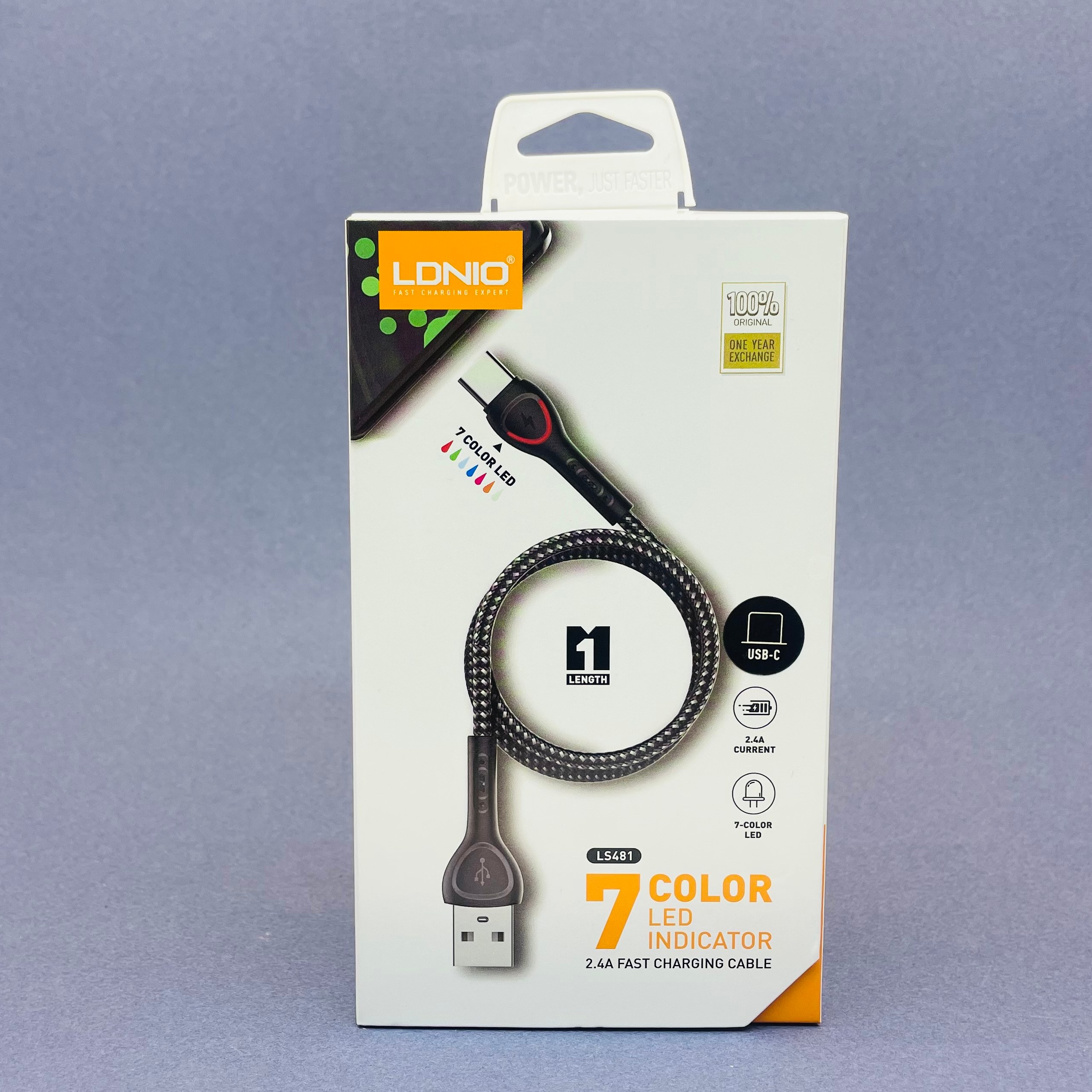 کابل شارژ الدینیو اورجینال LDNIO LS481 ( تایپ سی ) 