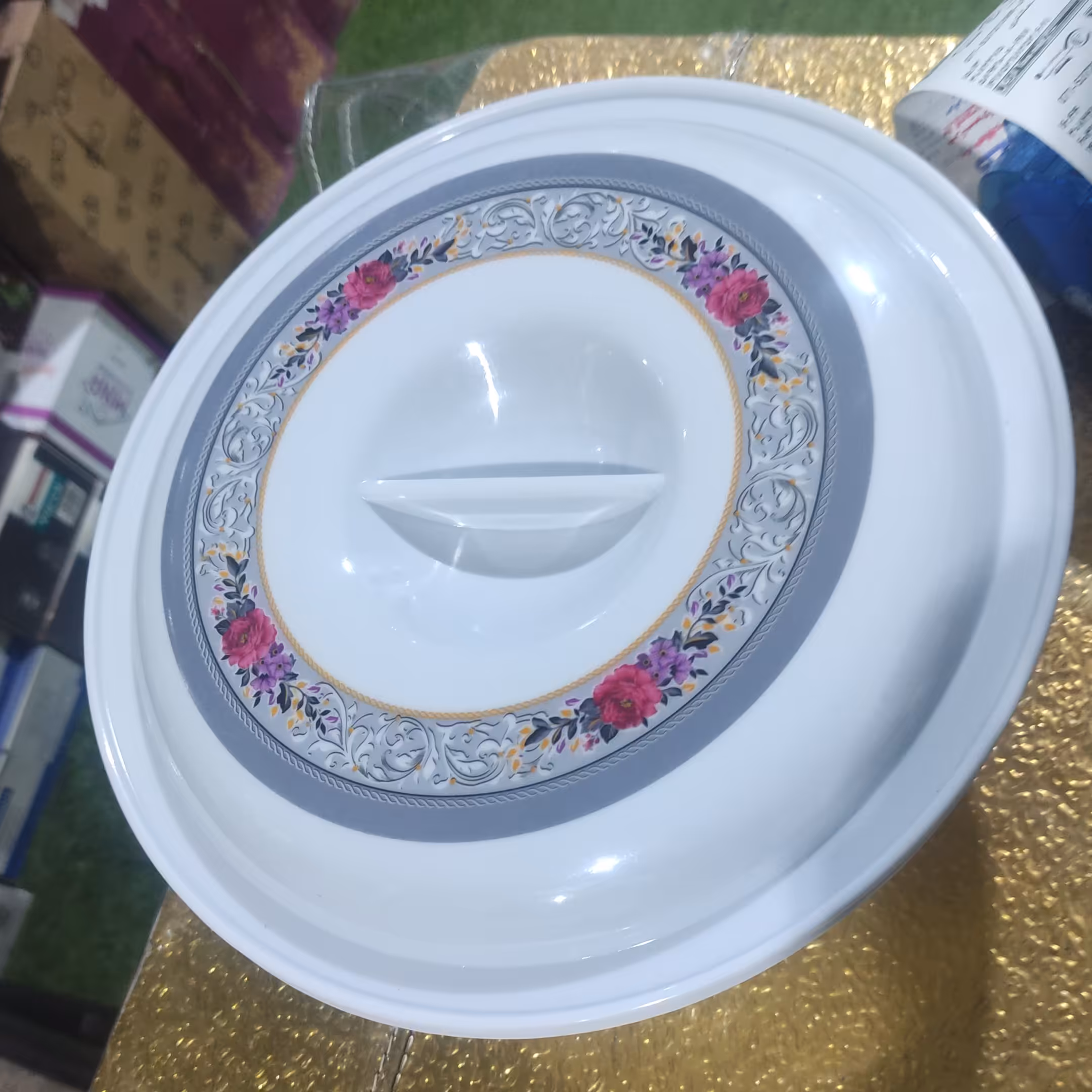 قابلمه ملامین درب دار  درجه یک و نشکن