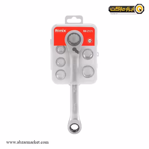 ست آچار دو سر رینگ جغجغه رونیکس ضامن دار مدل RH-2171