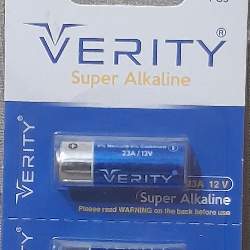 باتری سوپر آلکالاین 23A باطری LR 23A وریتی Super Alkaline سوپر آلکاین A23 اورجینال V23GA LR 23A ریموت دزدگیر 12 ولت 12V
