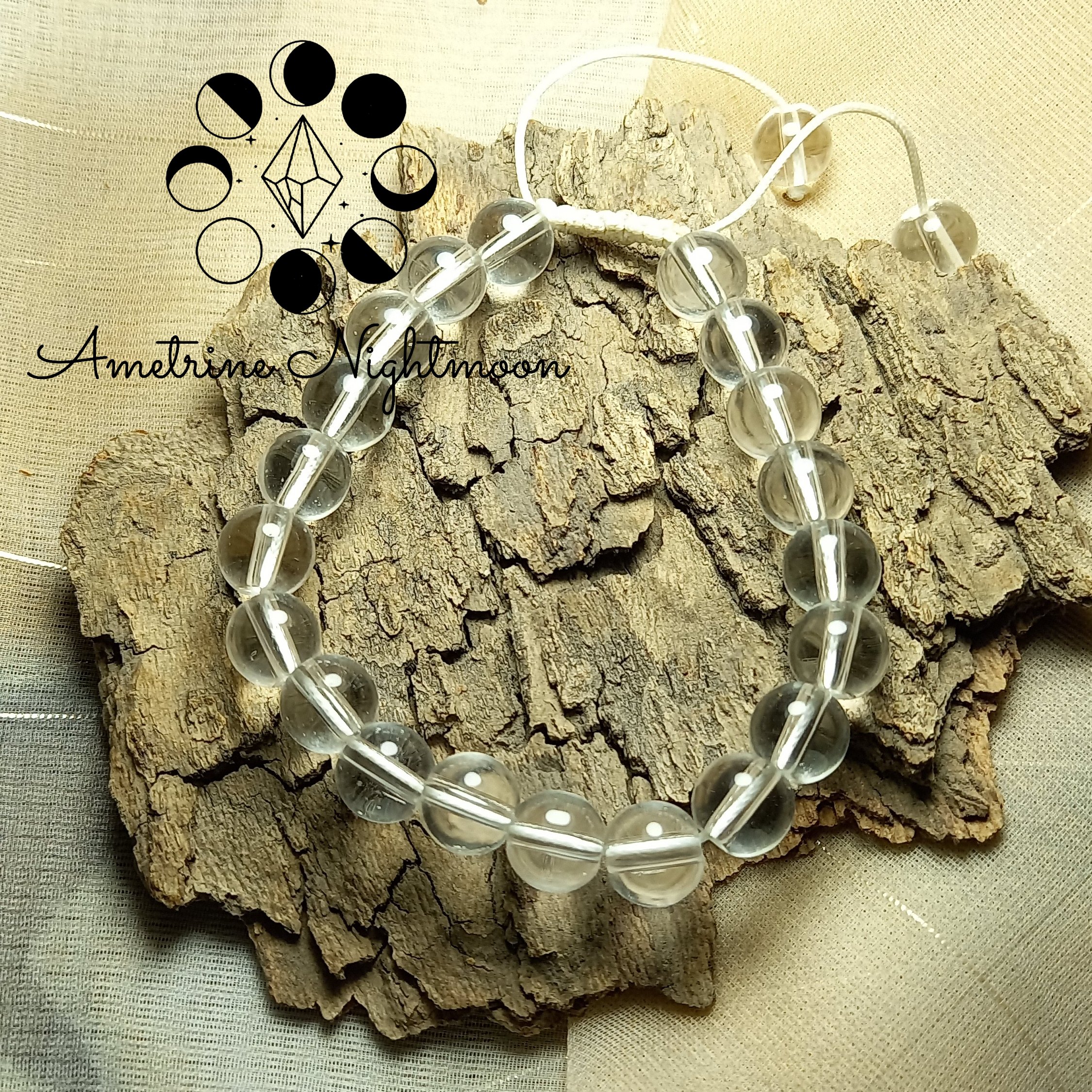 دستبند کوارتز شفاف