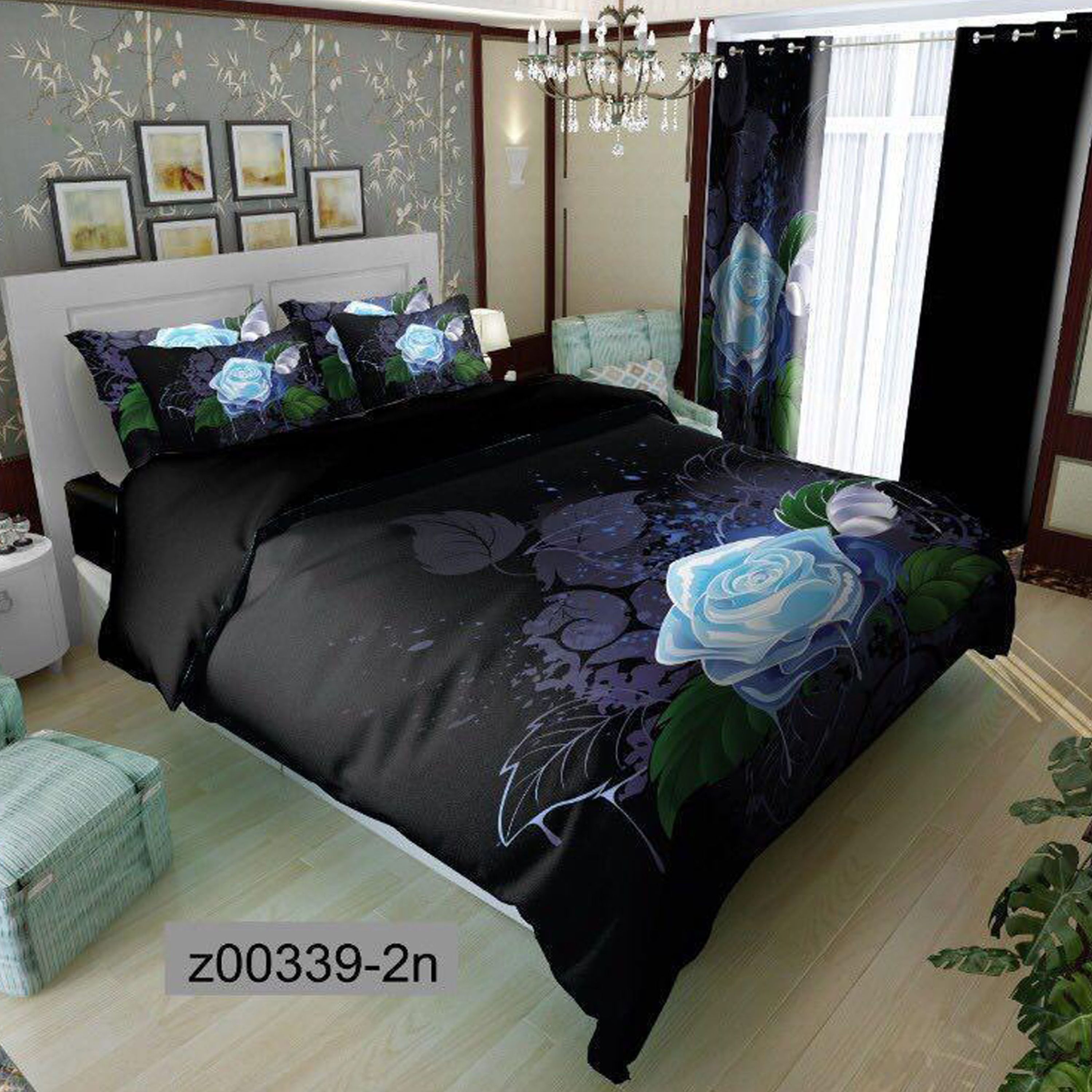 سرویس روتختی 2 نفره تنسل چاپی برندترک لند(Turk Land) z 339