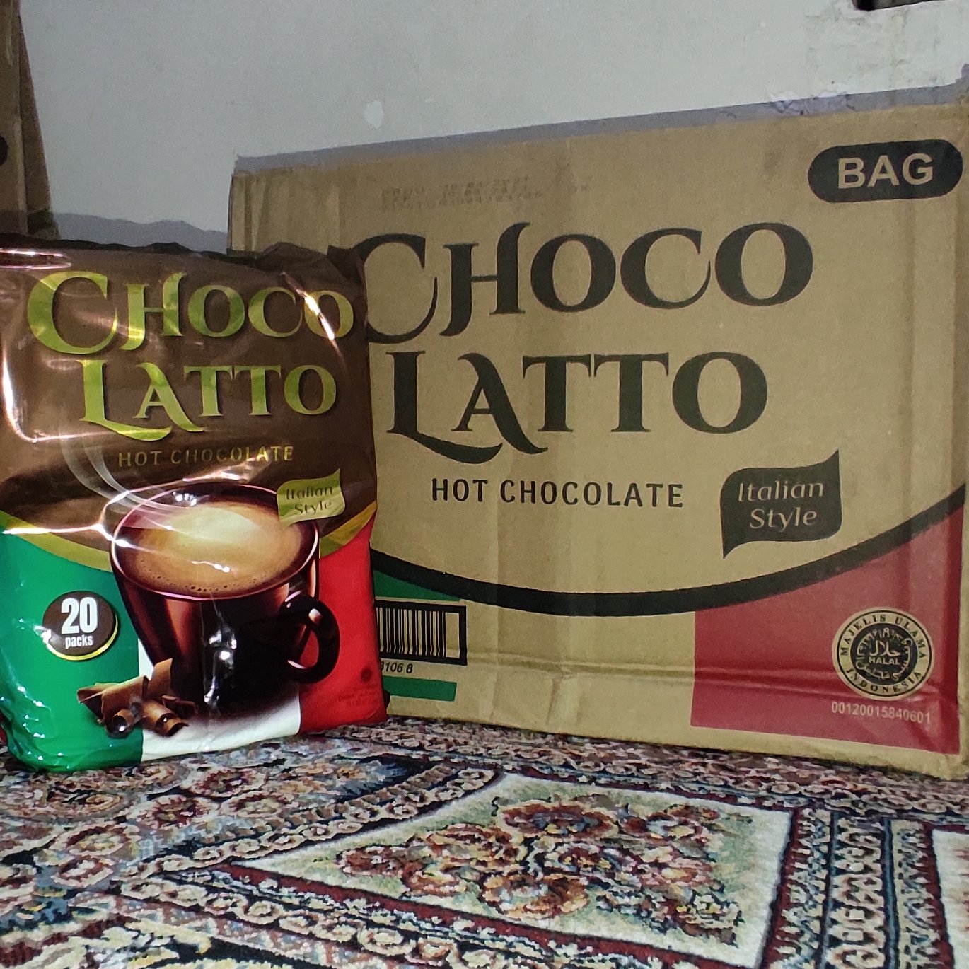 هات چاکلت تورابیکا شوکولاتو عمده کارتن 12 بسته choco latto by torabika