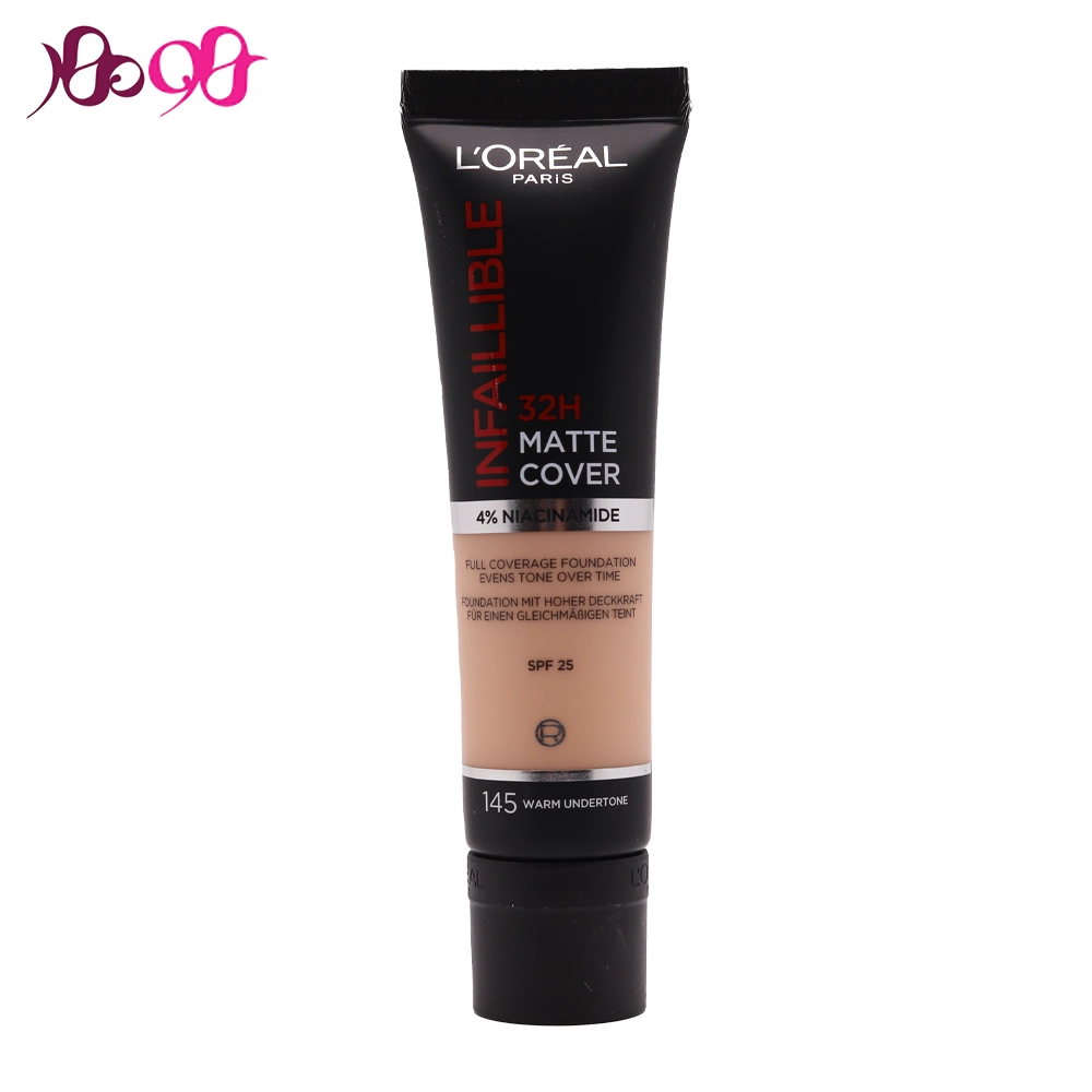 کرم پودر اینفالیبل لورال 32 ساعته شماره 145 (Matte Cover)