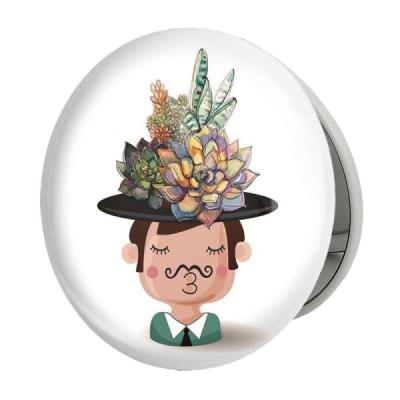 آینه جیبی خندالو طرح کاکتوس مدل تاشو کد 5290