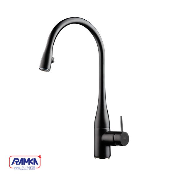 شیر آشپزخانه شاوری kwc مدل ایو مشکی