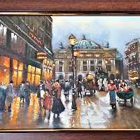 تابلوی نقاشی رنگ روغن تزئینی هنردستی رنگ و روغن