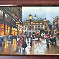 تابلوی نقاشی رنگ روغن تزئینی هنردستی رنگ و روغن