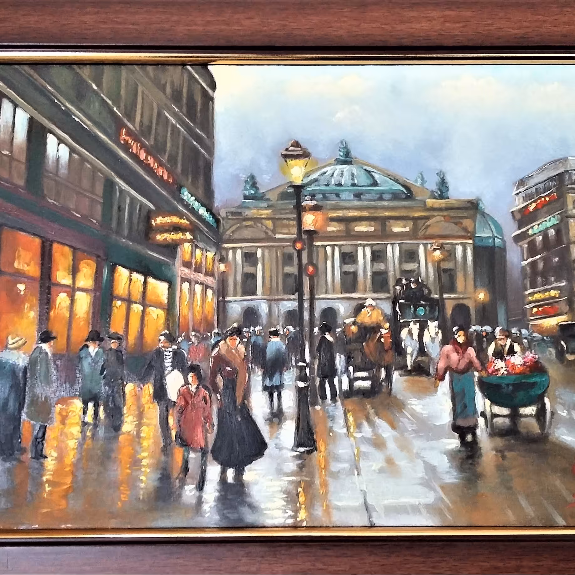 تابلوی نقاشی رنگ روغن تزئینی هنردستی رنگ و روغن