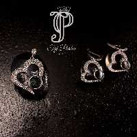 نیم ست نقره تاج پاشا کد tj-2009