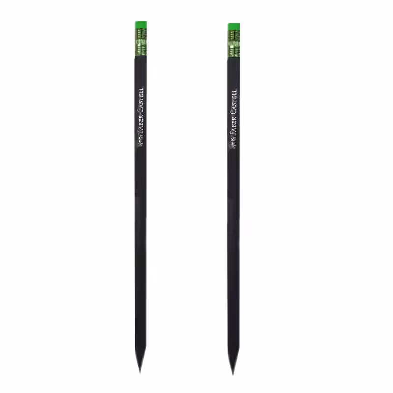 مداد مشکی فابر کاستل مدل شقایق بسته 2 عددی