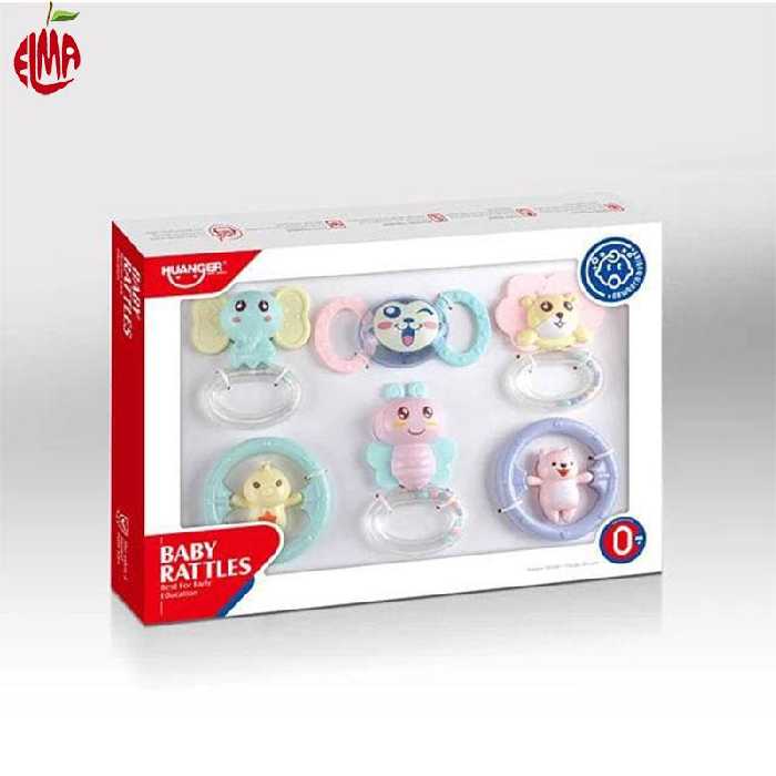 جغجغه و دندانگیر 6 تکه He-0124 هانگر Huanger