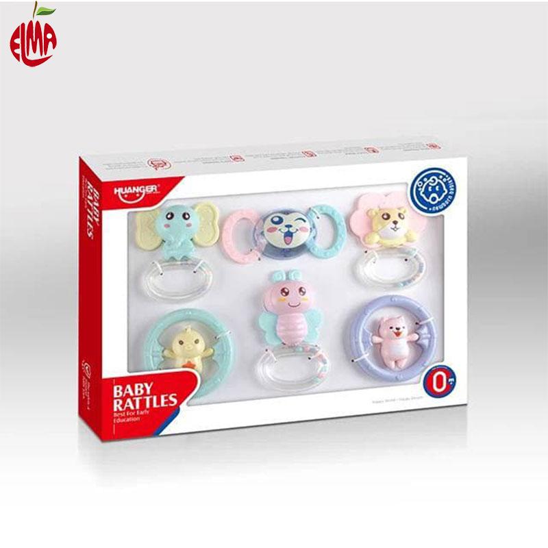 جغجغه و دندانگیر 6 تکه He-0124 هانگر Huanger