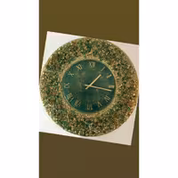 ساعت رزین و کریستال طرح خورشید