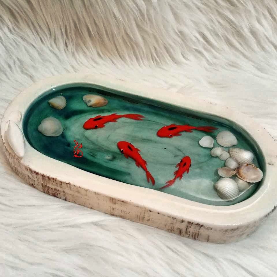 ماهی رزینی مدل بیضی