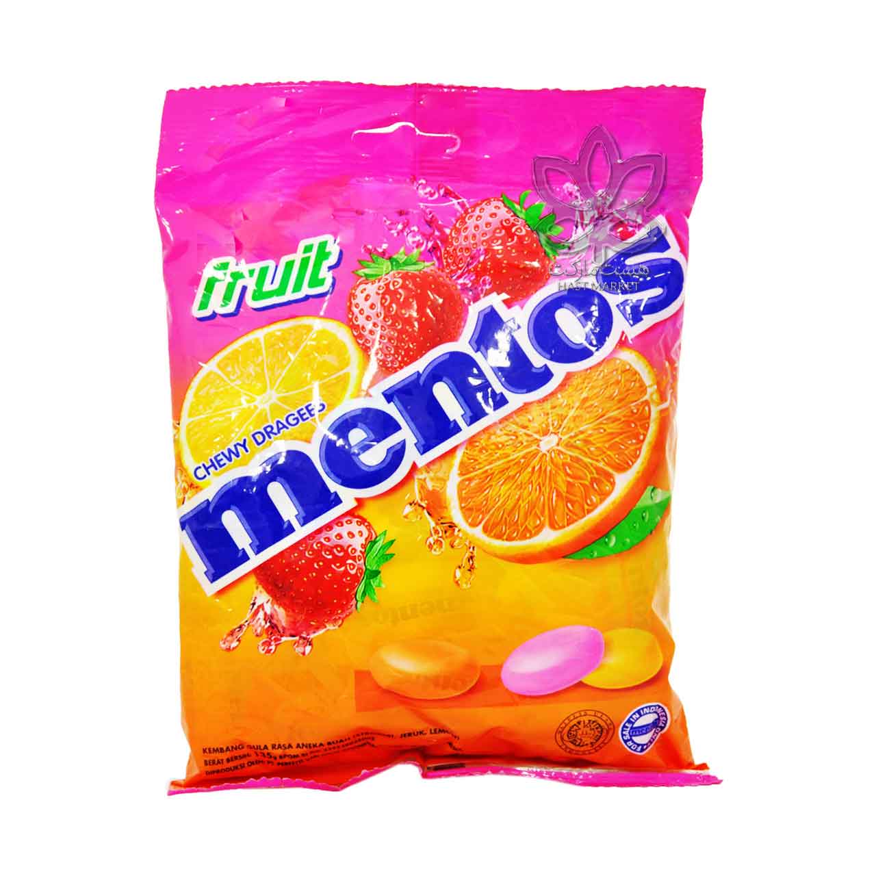 دراژه میوه ای 135 گرم منتوس - mentos