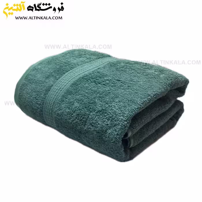 حوله حمامی برق لامع طرح دیور 100×165 زنگاری