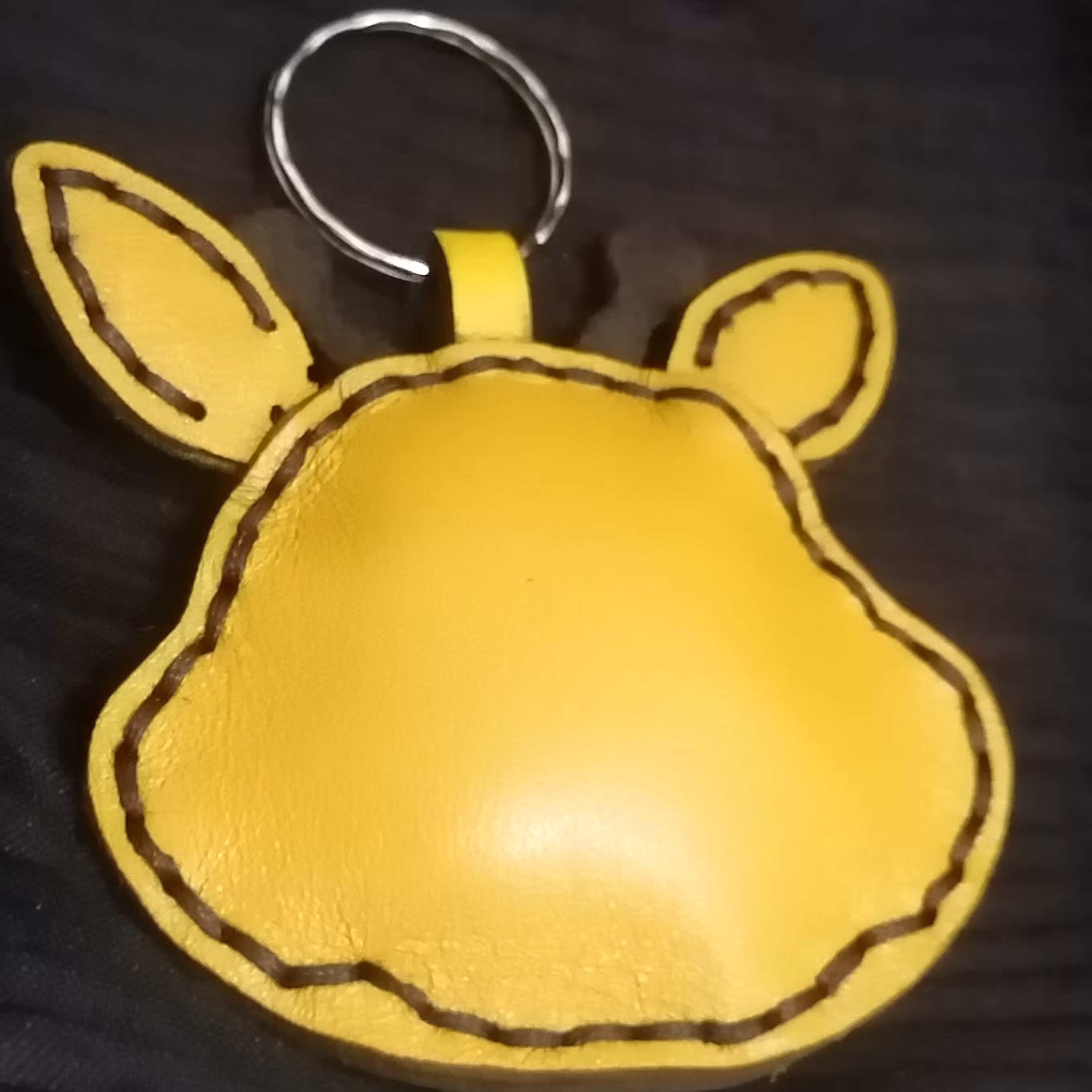 سرکلیدی فانتزی طرح دار چرم 