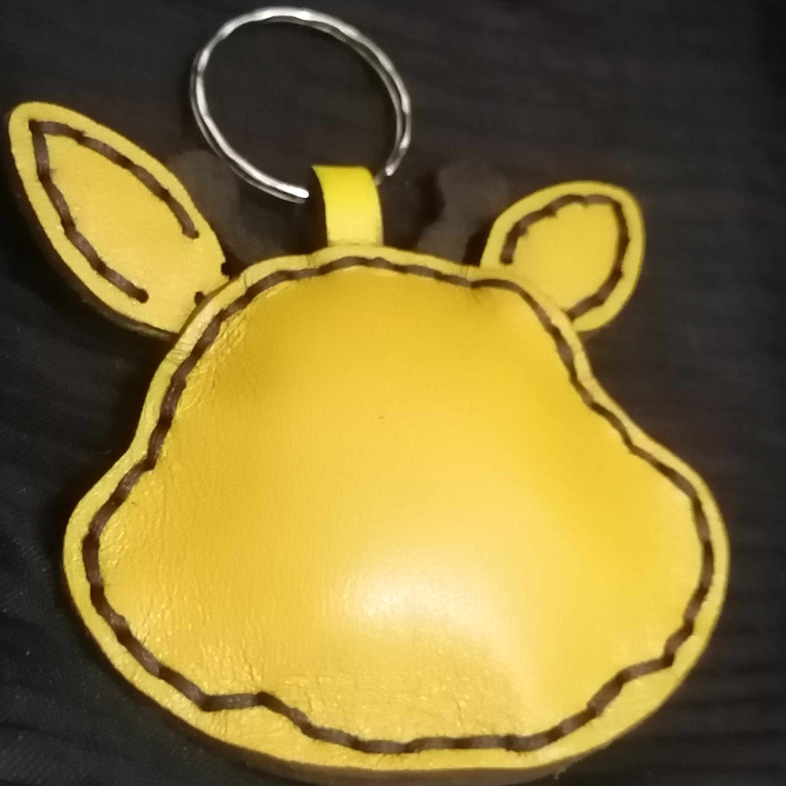 سرکلیدی فانتزی طرح دار چرم 