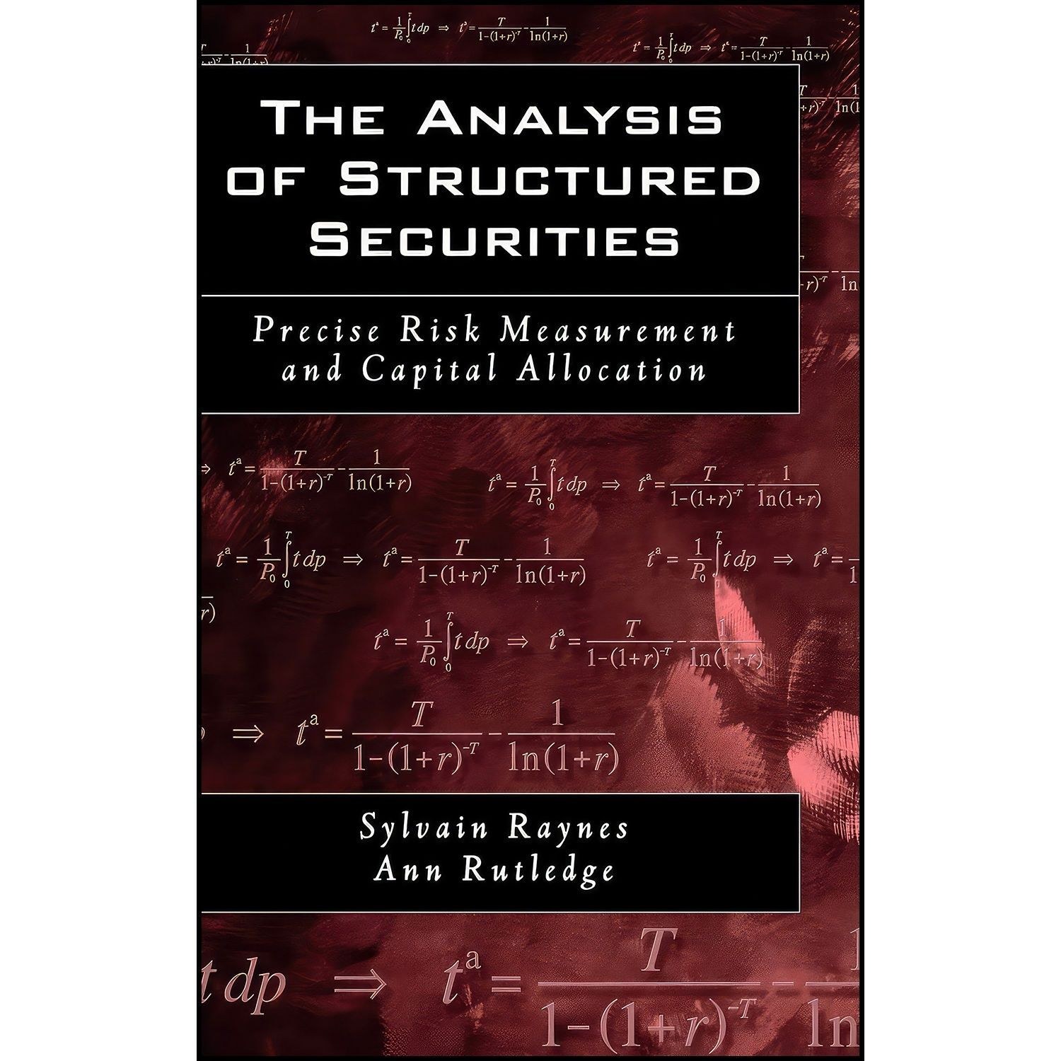 کتاب زبان اصلی The Analysis of Structured Securities
