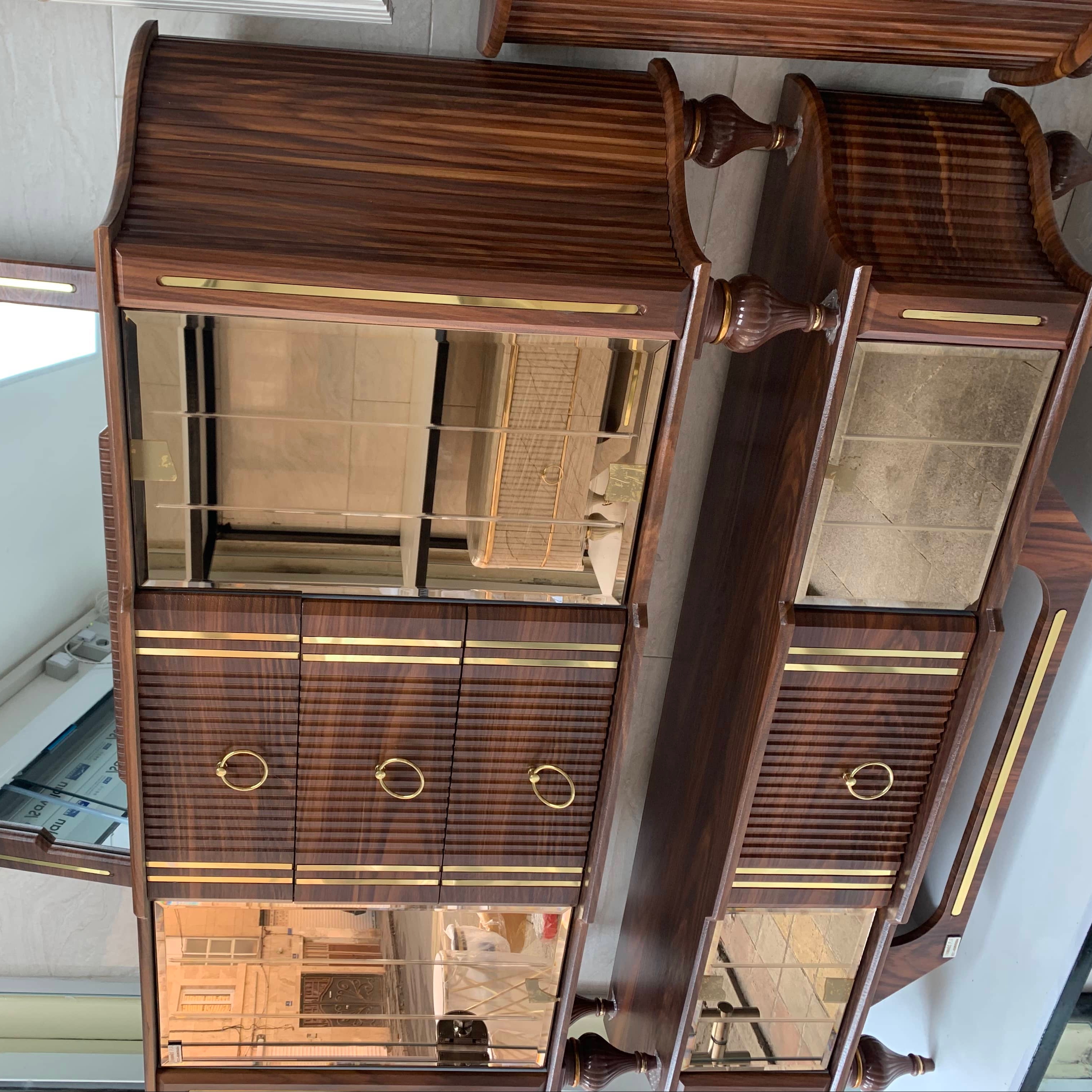 کنسول با آینه مدل ام دی اف و دکوراتیو