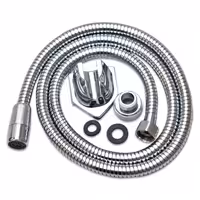 شلنگ توالت کروم براق 120 سانتیمتری آسیا