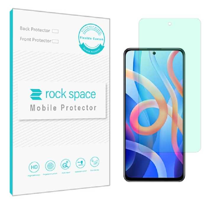 گلس شیائومی Note 11t 5g  مدل نانو هیدروژل گرین لایت برند راک اسپیس 