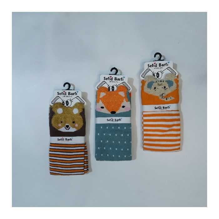 جوراب ساق بلند بچگانه طرح حیوانات
 