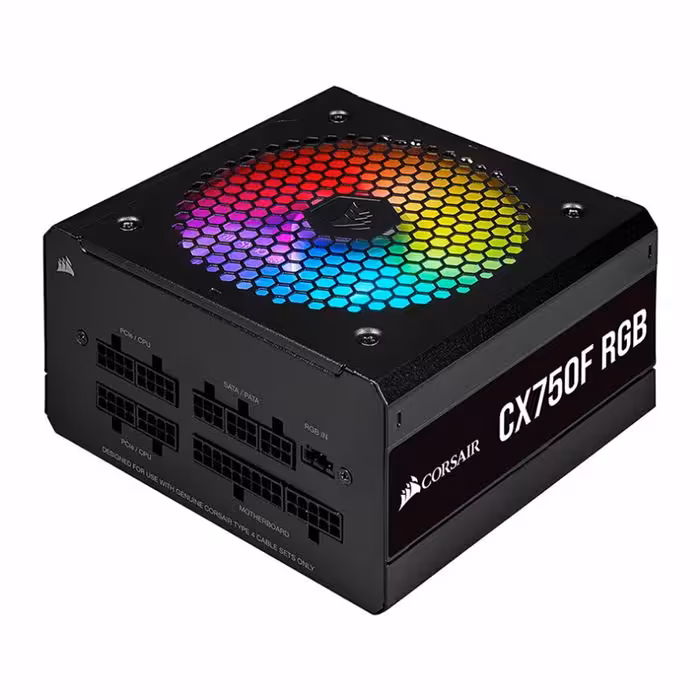 پاور 750 وات کورسیر مدل CX750F RGB Black Bronze Fully Modular