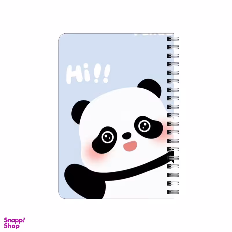دفترچه یادداشت بامبیلیپ مدل چوبی طرح پاندا با بک آبی کد 2543379