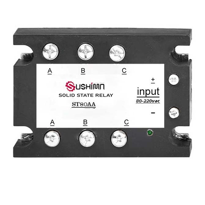 رله 80 امپر سوشیما 3 فاز مدل SSR AC TO AC