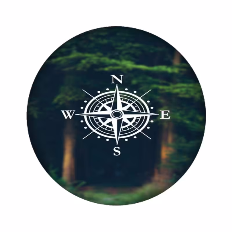 استیکر تزئینی موبایل مدل قطب نما کد 1738