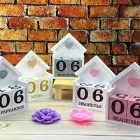 تقویم چوبی کلبه درجه یک ارسال رایگان 