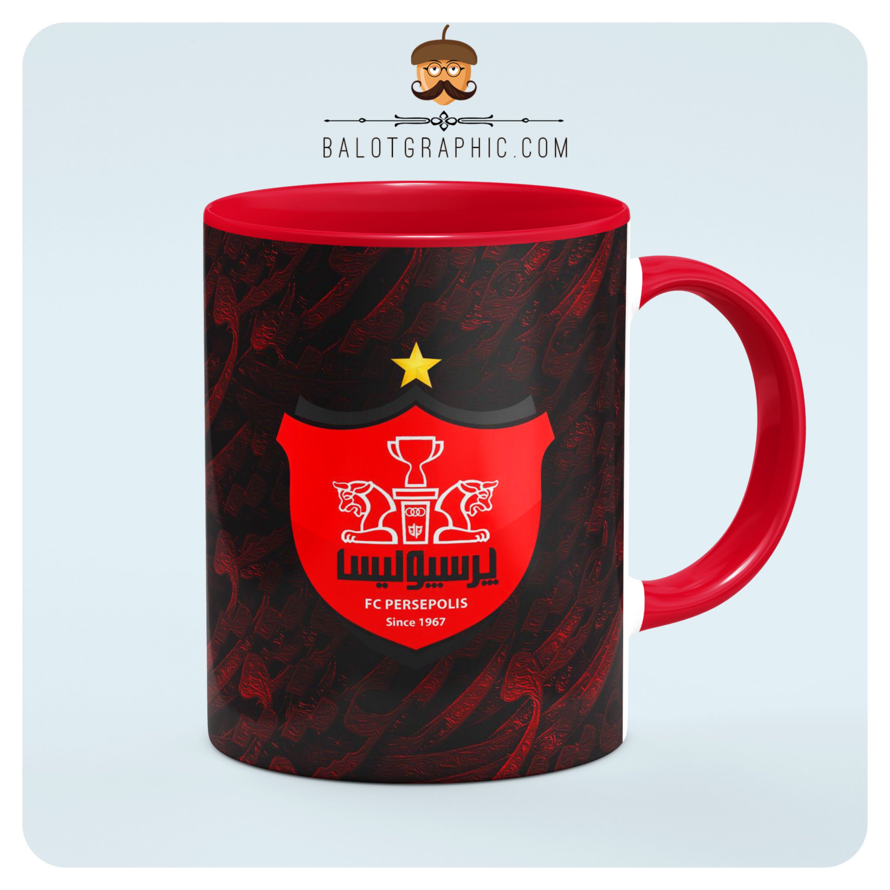 ماگ پرسپولیس لیوان پیروزی  کد BM030 بلوط گرافیک