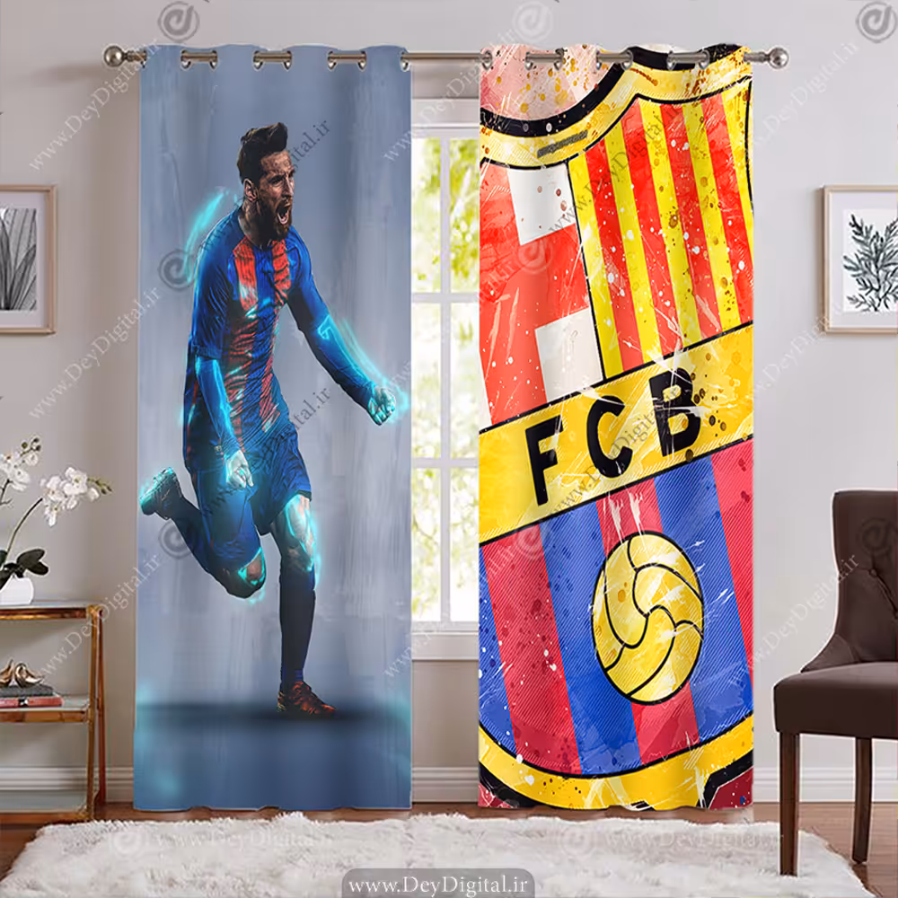 پرده چاپی پانچی لیونل مسی در بارسلونا ba-5720-s