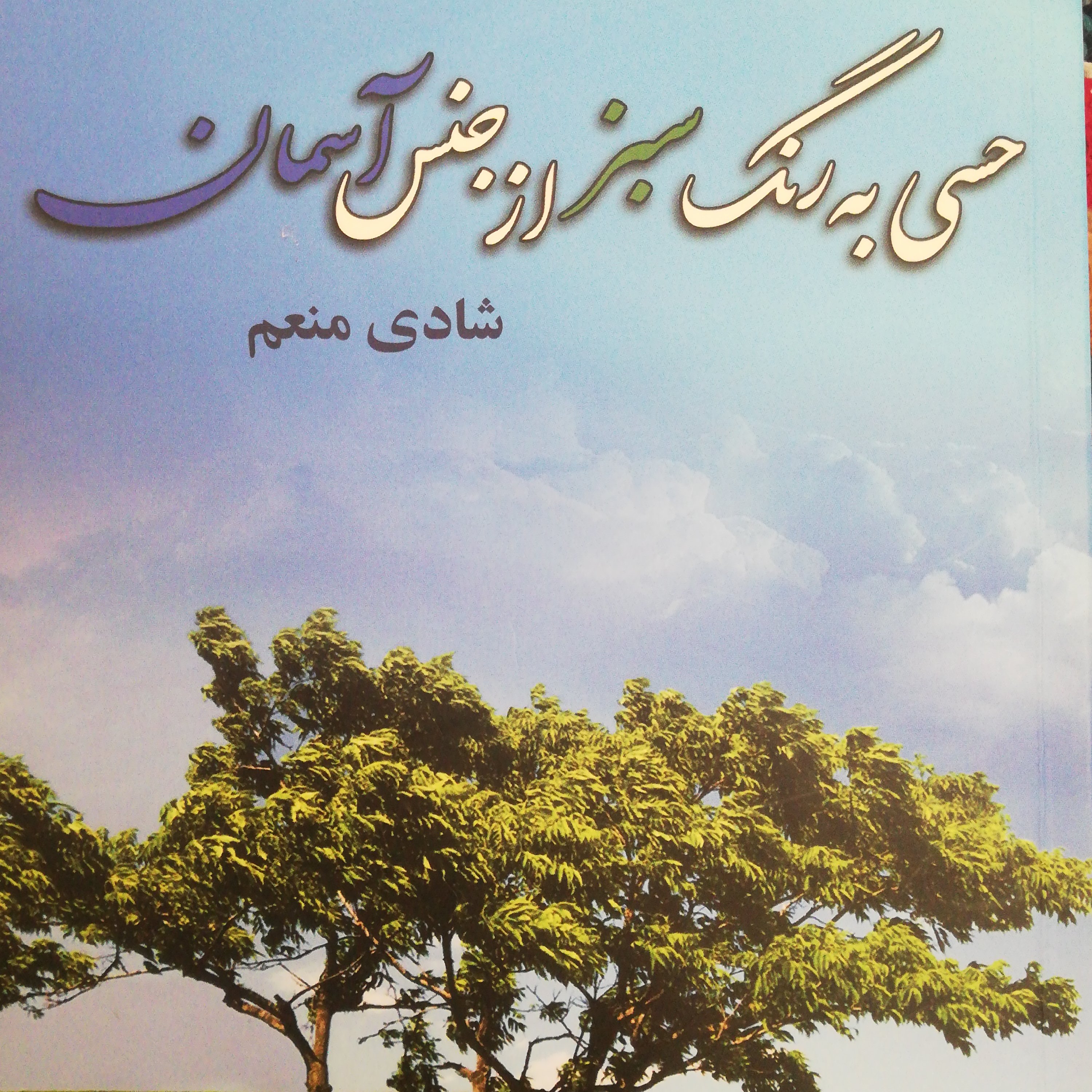 حسی به رنگ سبز از جنس آسمان نوشته ی شادی منعم نشر علی