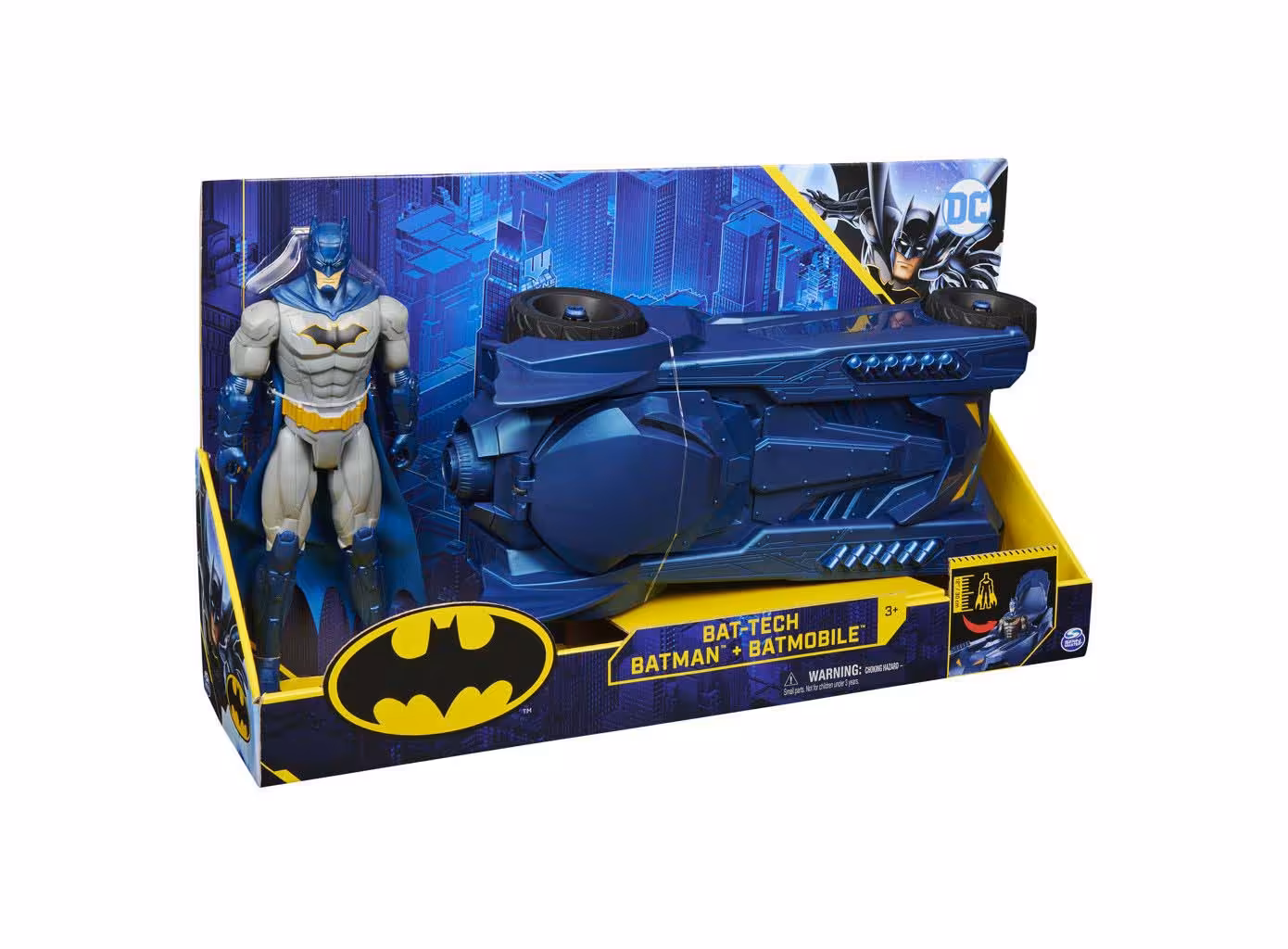 خرید ماشین و فیگور 30 سانتی بتمن Batmobile Batman Blue با بهترین قیمت