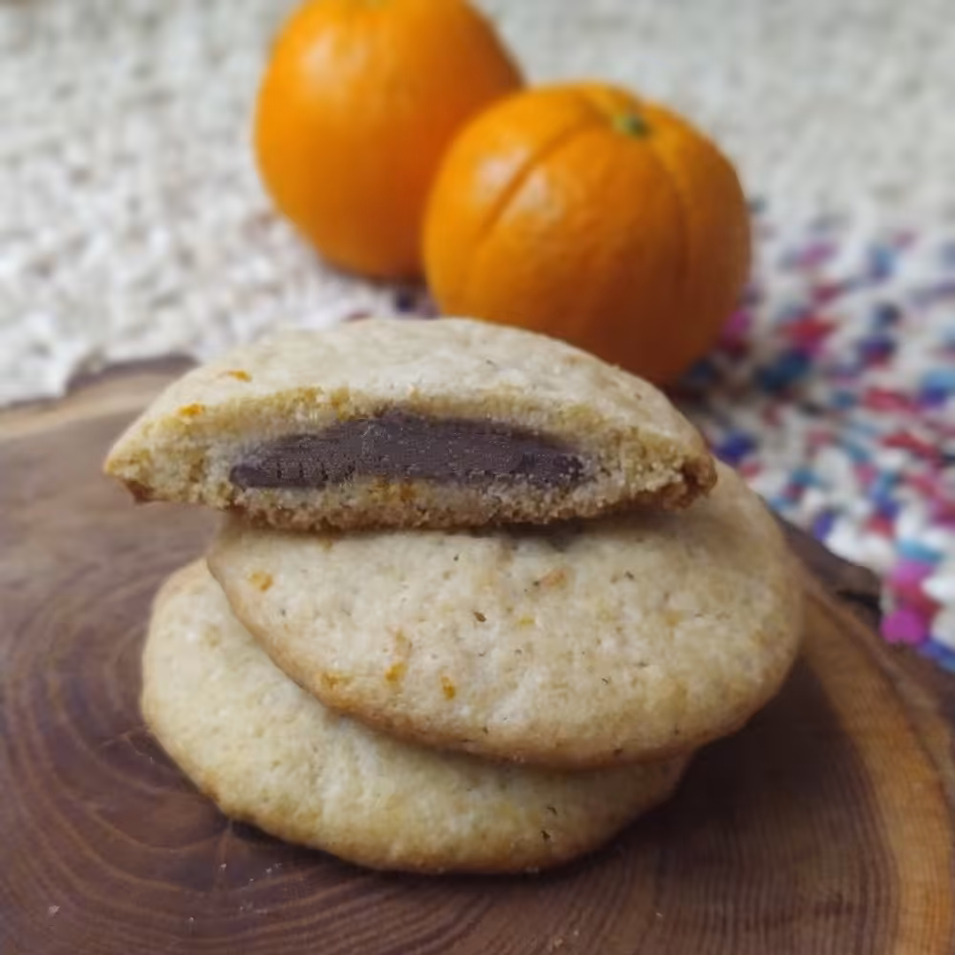 کوکی خانگی مغزدار پرتقالی. بسته نیم کیلویی