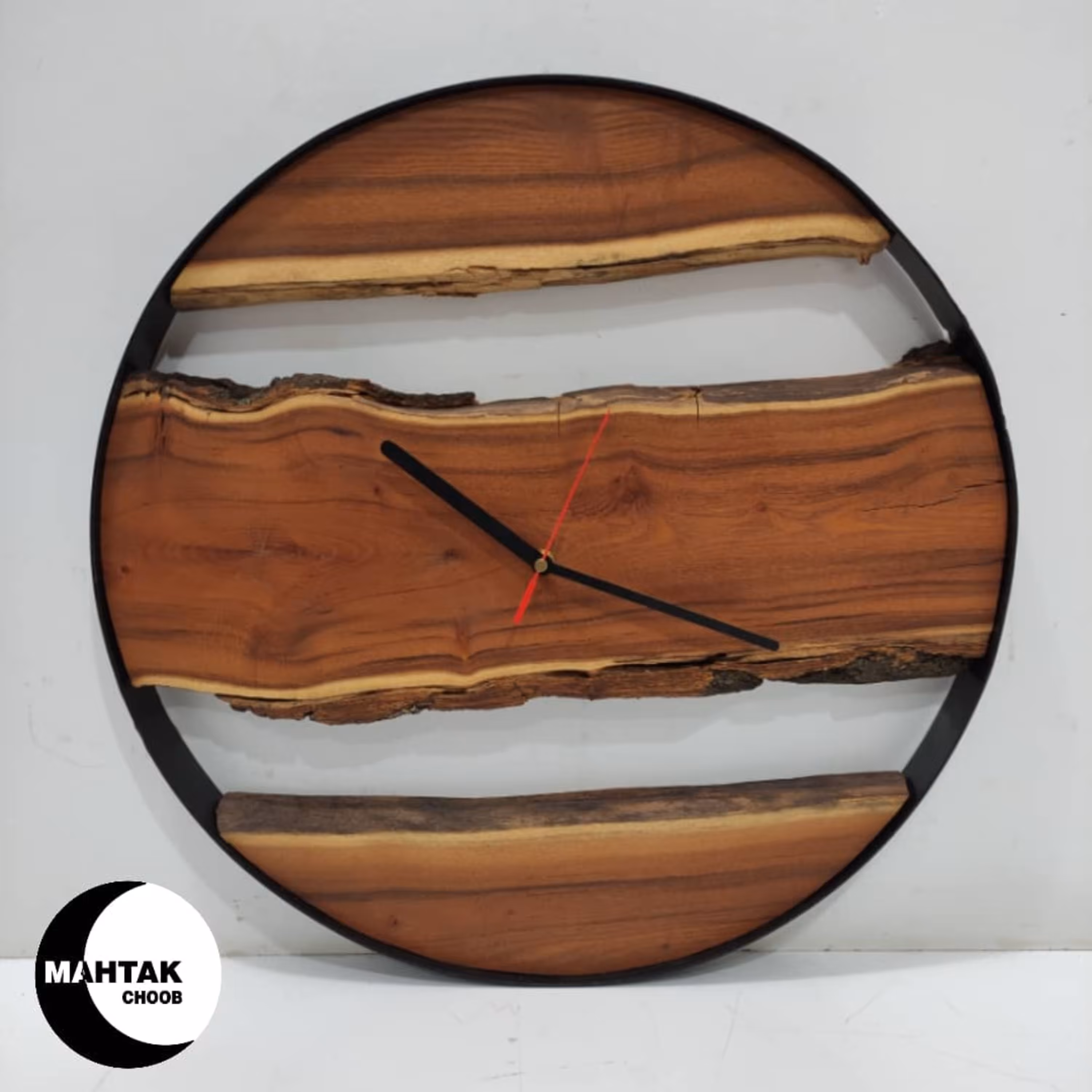 ساعت روستیک کد WM08 (چوب توت و رینگ فلزی) سایز 50