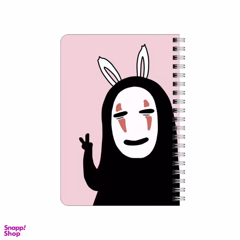 دفترچه یادداشت بامبیلیپ مدل چوبی طرح شخصبت بی چهره شهر اشباح کد 0716202