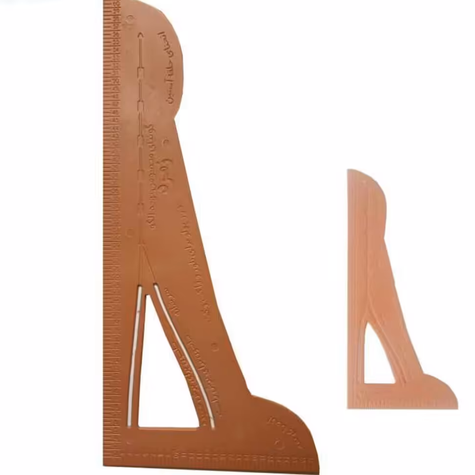 گونیا لاکی نشکن  و ژله ای .دوعددی بزرگوکوچک جهت خیاطی ومدرسه