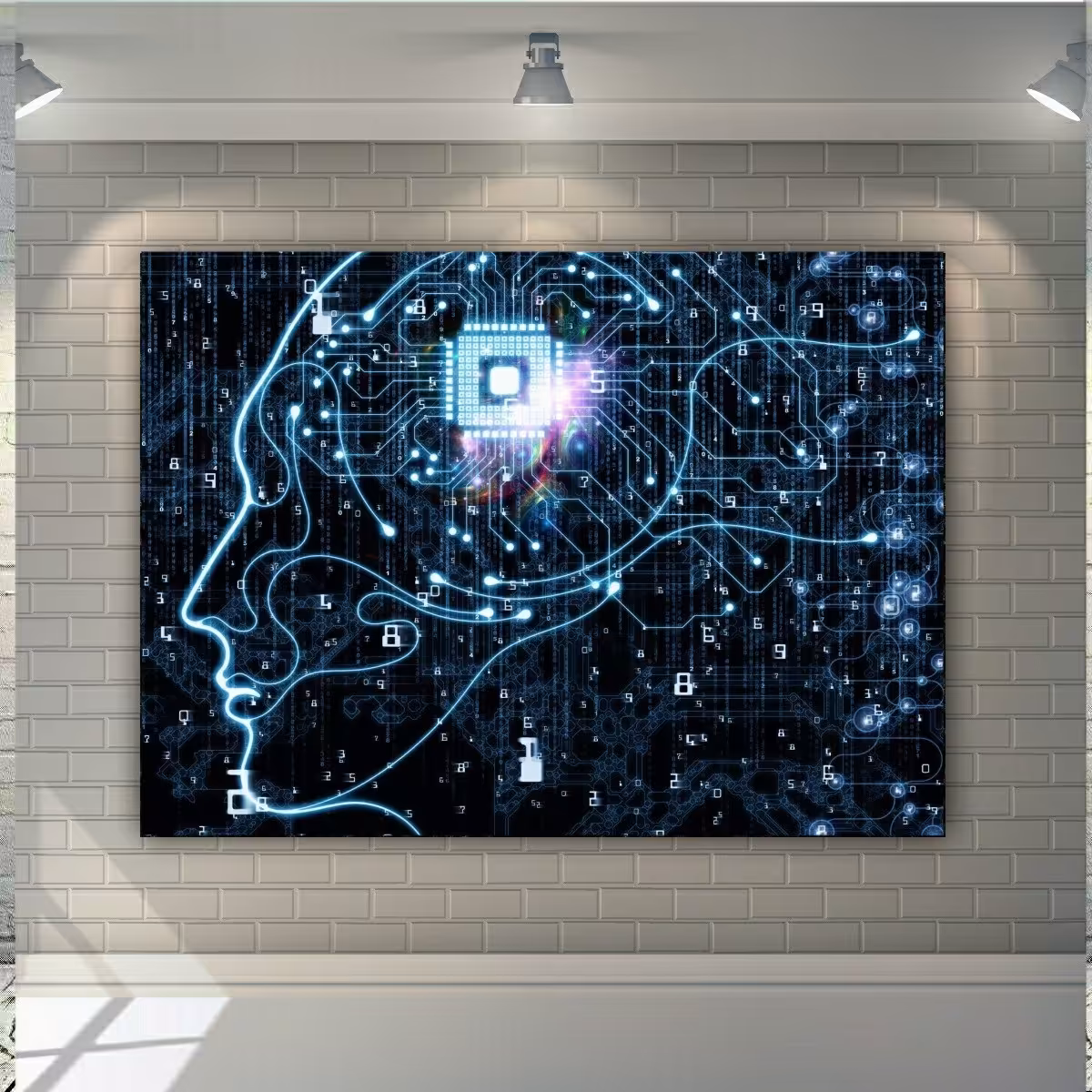 پوستر دیواری طرح تکنولوژی مدل هوش مصنوعی مدل 72