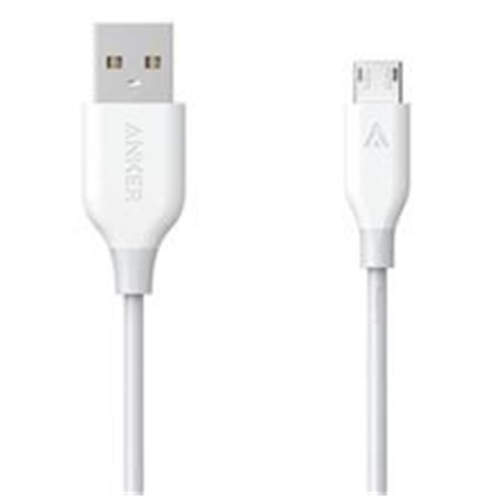 کابل تبدیل USB به microUSB انکر مدل PowerLine به طول 3 متر