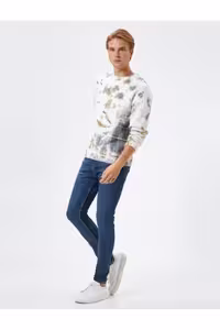 شلوار جین آبی مردانه Skinny Fit Michael Jean Koton