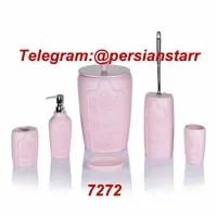 سرویس بهداشتی کنتراست 6 پارچه رزین 7272صورتی