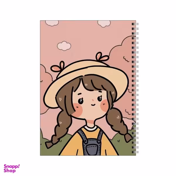 دفتر مشق 100 برگ بامبیلیپ طرح دختر و گردش کد 8887239