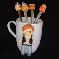 قاشق تزئینی با خمیر چینی